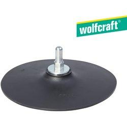 Plato de goma para taladro wolfcraft