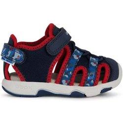 Sandalias geox multy niño azul/rojo