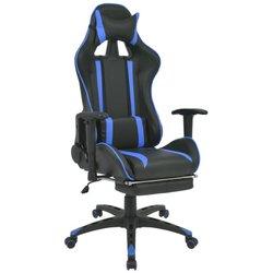 Silla de oficina VIDAXL Azul Cuero artificial