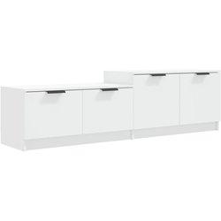 Soporte para TV blanco 158,5x36x45 cm Madera multicapa