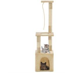 Árbol para Gatos con Arañazos en Sisal 109 cm Beige