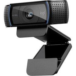 Logitech C920 HD Pro Webcam,Cámara Logitech, Videoconferencias1080p/30 fps,Sonido Estéreo,Corrección de Iluminación HD,Skype/Hangouts/FaceTime, PC/Mac/Android/Chromebook, Funcionan con Teams, Google Meet, Zoom- Color:Negro