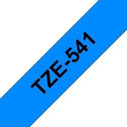 Cinta Laminada Compatible Brother Tze-541 - 18 Mm X 8 Metros Negro/Azul