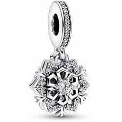 Charm colgante Pandorao Doble Copo de Nieve Brillante