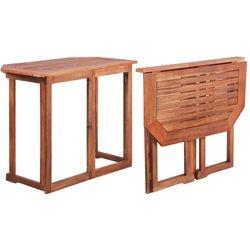 Mesa Jardin VIDAXL Marrón Madera (90x50x75 cm)