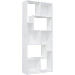 Librería blanca 67x24x161 cm madera multicapa