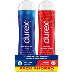 Durex Pack Lubricantes Fresa 50 ml + Original H2O 50 ml