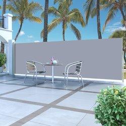 vidaXL Toldo lateral retráctil 160x500 cm gris