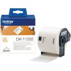 Brother - DK-11202 cinta para impresora de etiquetas Negro sobre blanco