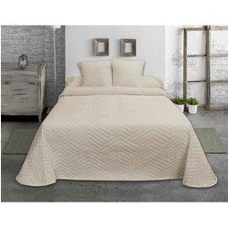 Colcha HOSTELINE ESPIGA (Beige - 180 x 270 cm)