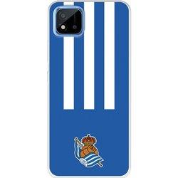 Funda para Realme C11 2021 del Real Sociedad de Fútbol Real rayas verticales  - Licencia Oficial Real Sociedad de Fútbol