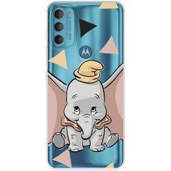 Funda para Motorola Moto G71 5G Oficial de Disney Dumbo Silueta Transparente - Dumbo