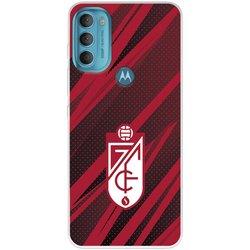 Funda para Motorola Moto G71 5G del Granada CF Escudo - Líneas Rojas y Negras  - Licencia Oficial Granada CF