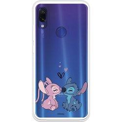 Funda para Xiaomi Redmi Note 7 Oficial de Disney Angel & Stitch Beso - Lilo & Stitch