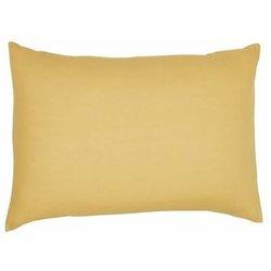 Funda de almohada - 50 x 70+5 cm lisa - ocre