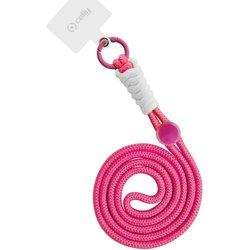 Celly NECKLACE UNI NYLON PINK FL