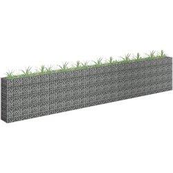 vidaXL ARRIATE DE GAVIONES DE ACERO GALVANIZADO 450X30X90 CM