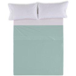 Sábana Encimera 100% Algodón Aqua Para Cama De 105 Cm