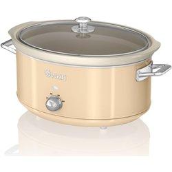 Slow Cooker SWAN 6,5L (40 x 24,5 x 31 cm - Ceramico - Crema)