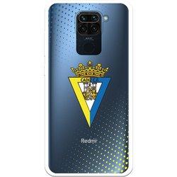 Funda para Xiaomi Redmi Note 9 del Cádiz Escudo Transparente - Licencia Oficial