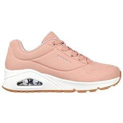 Skechers 73690_BLSH Zapatillas de mujer rosas en piel sintética 79672