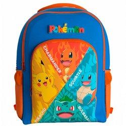 Mochila Starters Pokemon 43cm adaptable