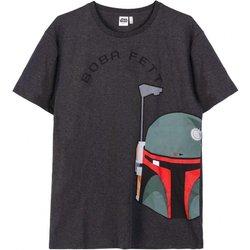 Camiseta de Hombre BOBA FETT Algodón Gris (Adultos)