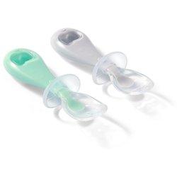 Babyono Set 2 cucharas de silicona de seguridad Babyono