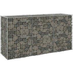 Gabion con cubierta de acero galvanizado 200x60x100cm