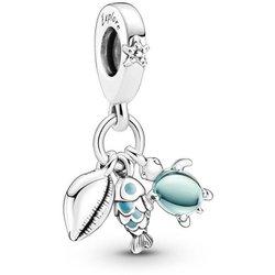 Charm Pandora Colgante plata Pez, Tortuga Marina & Concha 791697C01