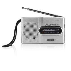 Radio Am/FM portátil con Antena telescópica Altavoz, Mini Radio BC-R21