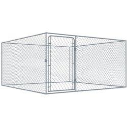 vidaXL PERRERA DE EXTERIOR DE ACERO GALVANIZADO 2X2X1 M