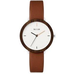 Mam Reloj Mujer Ferra* Teca/marron 33mm Madera 3 Atm