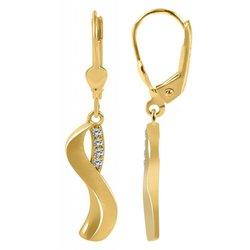 Joyas Oro 8K – Pendientes de Aro en Oro con Circonitas Nooa