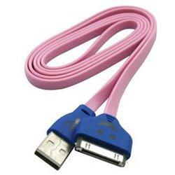 Pack de 5 uds Cable de conexión USB-A a conector de 30 pines, colores surtidos, para smartphones y tablets, Electro DH 38.436