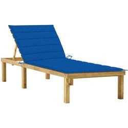 Tumbona VIDAXL Azul Madera (200x70x77 cm)