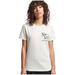 Camiseta de Mujer SUPERDRY Blanco (XS)