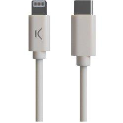 Ksix Cable USB-C/Lightning para iPhone Blanco