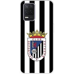 Funda para Realme Narzo 30 5G del Badajoz Escudo Blanquinegro - Licencia Oficial Club Deportivo Badajoz