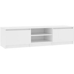 vidaXL Mueble Para Tv Madera Contrachapada Blanco 140x40x35.5 Cm