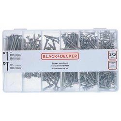 Surtido de tornillos para madera cabeza ph black+decker