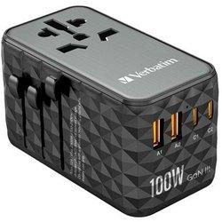 Adaptador Verbatim Negro Gris 100 W