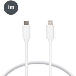 Ksix Cable USB-C/Lightning para iPhone Blanco