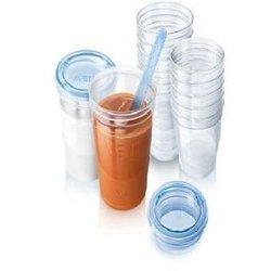 Avent Via Vasos Almacenamiento con Tapa 5x240ml