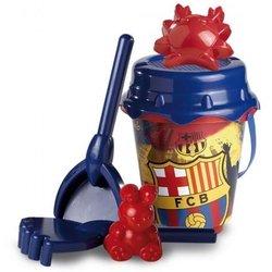 CUBO PLAYA 18 CMS FCB CON MOLDES