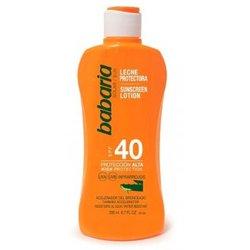 Leche Solar BABARIA Aloe SPF 40 (200 ml)