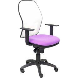 Silla Jorquera malla blanca asiento bali lila