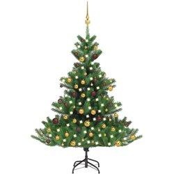 VidaXL Árbol de navidad con luces LED + bolas 120 cm