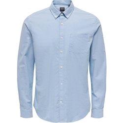 Camisa ONLY & SONS Algodón Hombre (M - Azul)