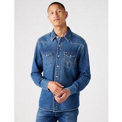 Wrangler Camisa Vaquera Denim Oscuro 1 Year Hombre